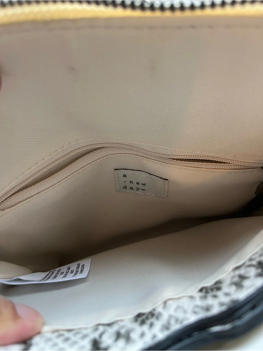 A New Day Snake-Print Crossbody Bag with Matching Card Holder